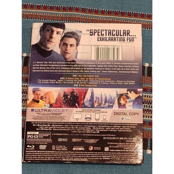 Star Treck Into Darkness Blu-ray DVD and Digital - Picture 2 of 9